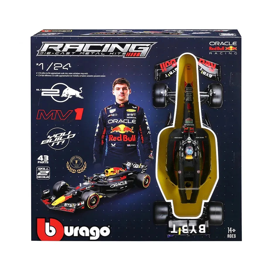 BBurago: Model Kit Red Bull RB20 2024 #1 Max Verstappen – 1:24 scale