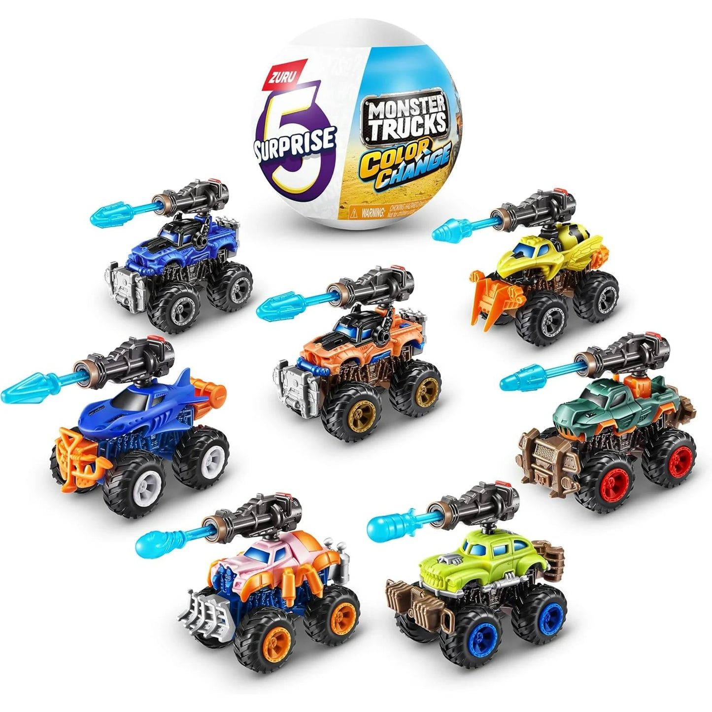 5 Surprise Monster Trucks Color Change Wave 2 Mystery Pack