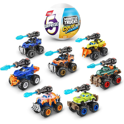 5 Surprise Monster Trucks Color Change Wave 2 Mystery Pack