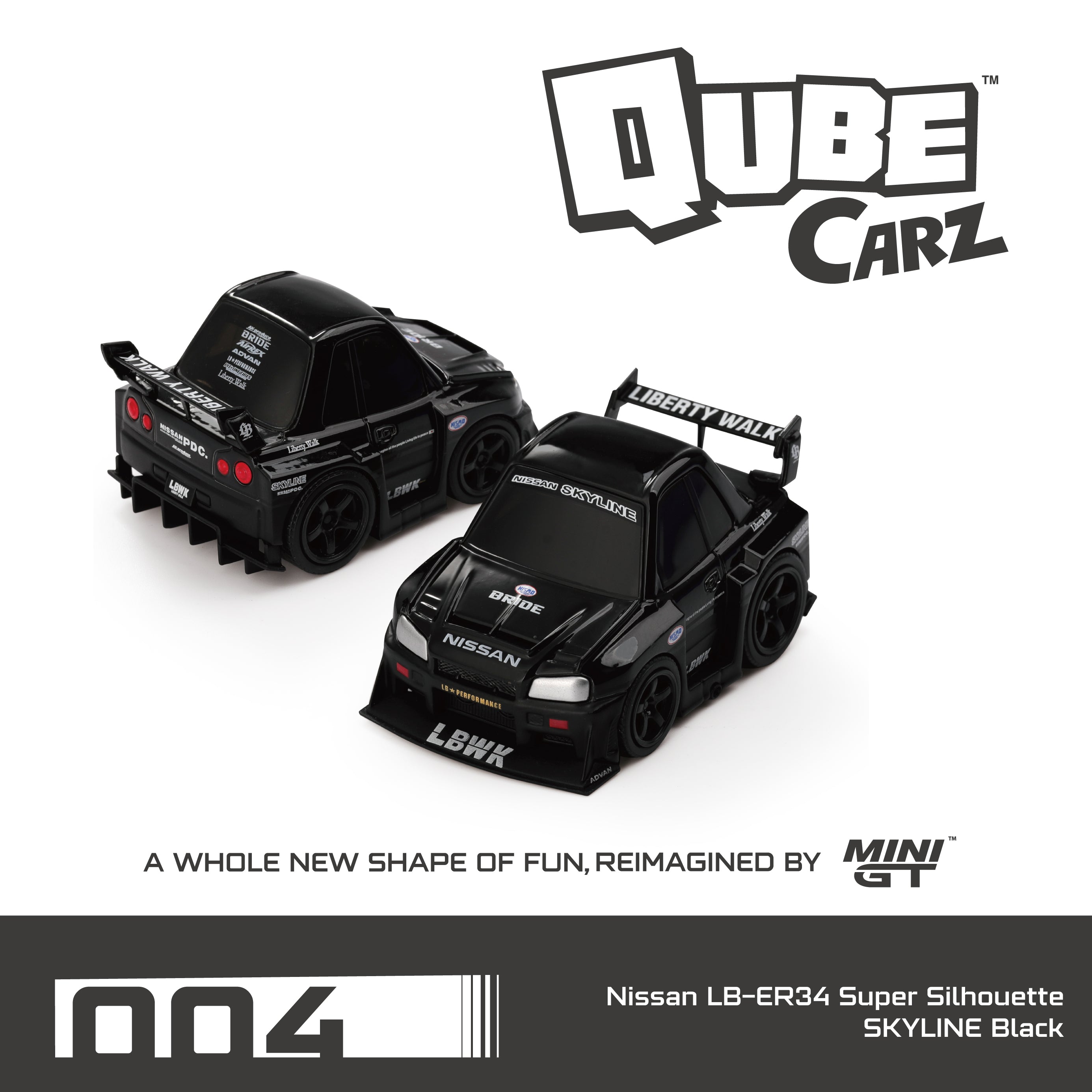 MINI GT Nissan LB-ER34 Super Silhouette SKYLINE Black