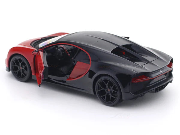 Bugatti Chiron Sport Red 1:24 Maisto with Acrylic Case Licensed Diecast Scale Model Car Collectible