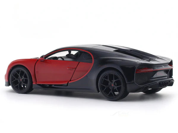 Bugatti Chiron Sport Red 1:24 Maisto with Acrylic Case Licensed Diecast Scale Model Car Collectible