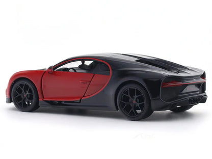 Bugatti Chiron Sport Red 1:24 Maisto with Acrylic Case Licensed Diecast Scale Model Car Collectible