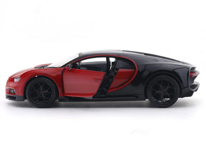 Bugatti Chiron Sport Red 1:24 Maisto with Acrylic Case Licensed Diecast Scale Model Car Collectible
