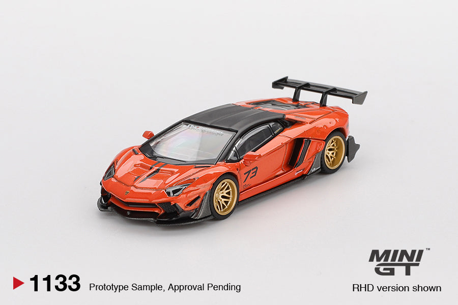 MINI GT LB★WORKS Lamborghini Aventador Limited Edition Orange MDX 2025 Blister