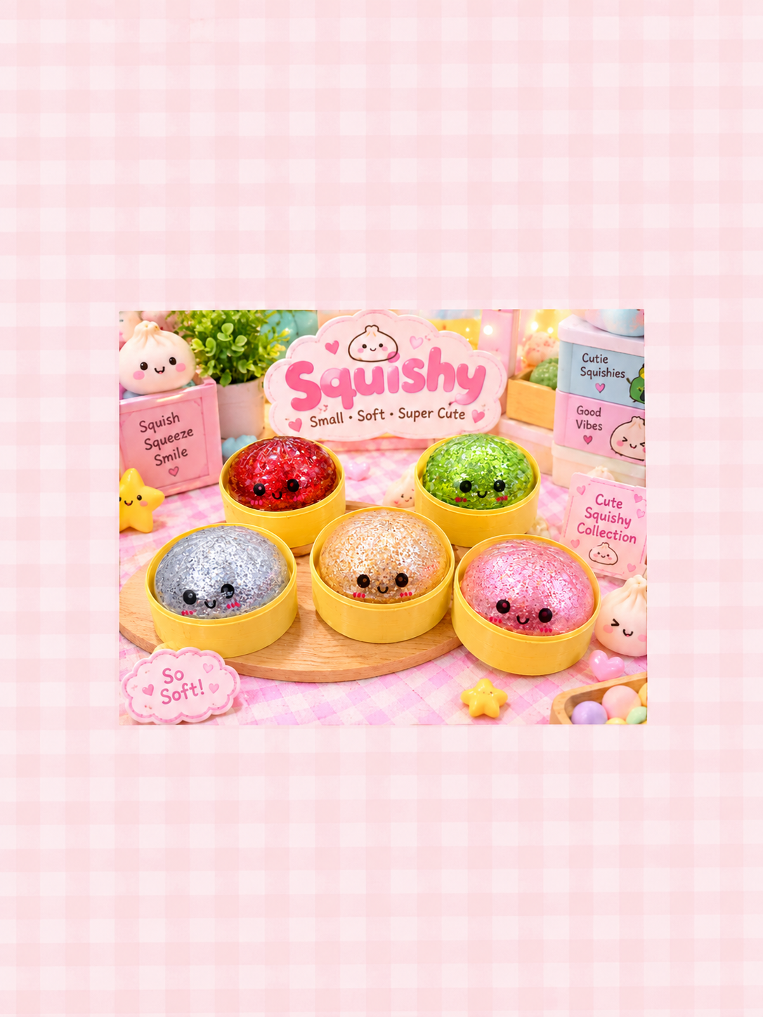 Glitter Dumpling Squishy Toys Random 1 (Pack Of 2)