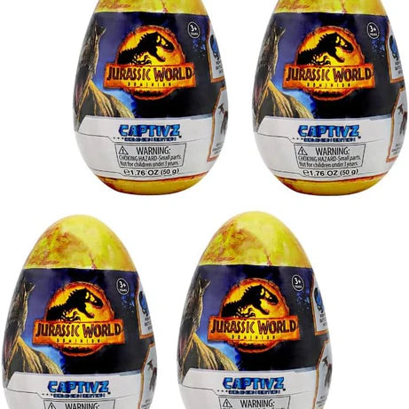 Captivz Jurassic World Dominion Edition - 4 Pack Dinosaurs in Slime