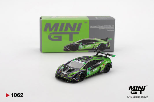 Mini gt Lamborghini Huracán GT3 EVO2 #78 Forte Racing 2024 IMSA Daytona 24 Hrs