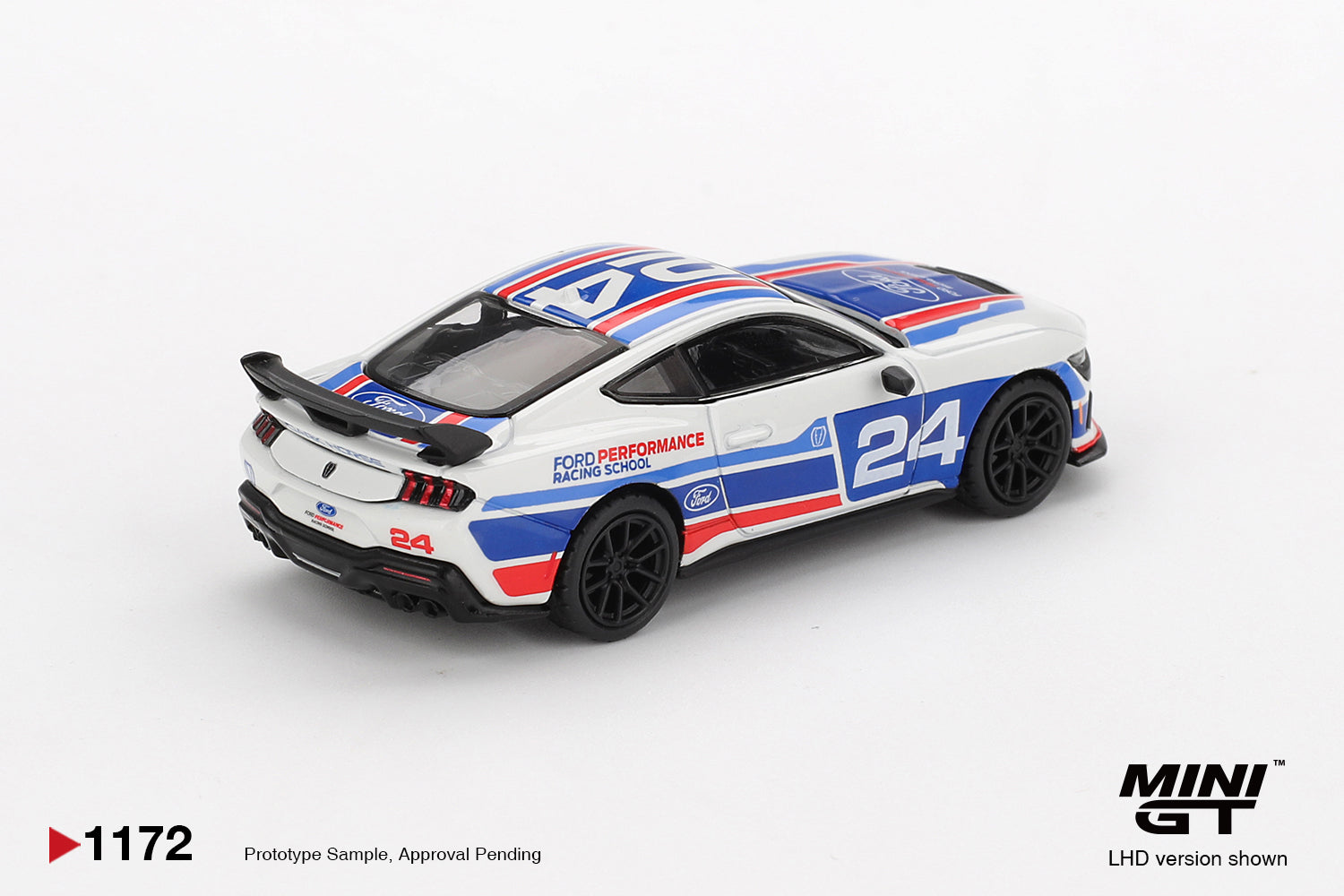 MINI GT Ford Mustang Dark Horse #24 Ford Performance Racing School