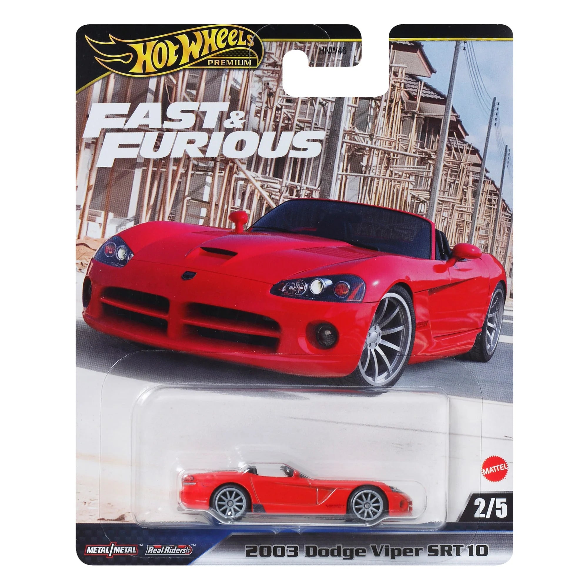 Hot Wheels Premium Fast & Furious 2003 Dodge Viper SRT 10 Collectible Diecast