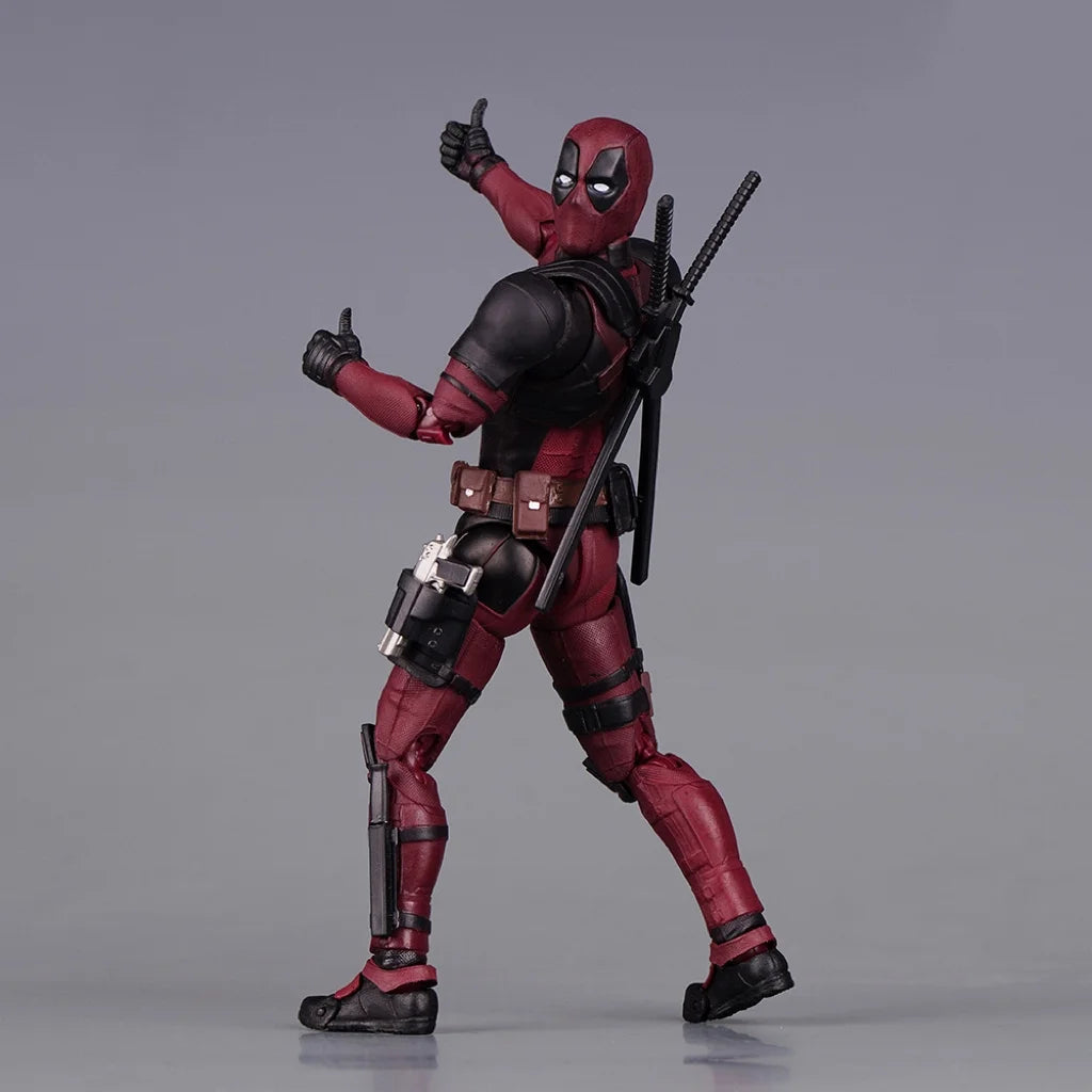 New Deadpool Action Figure Model Fully Body Movable Replacement Masks, Gloves, Weapons Exquisite Gift Box Set