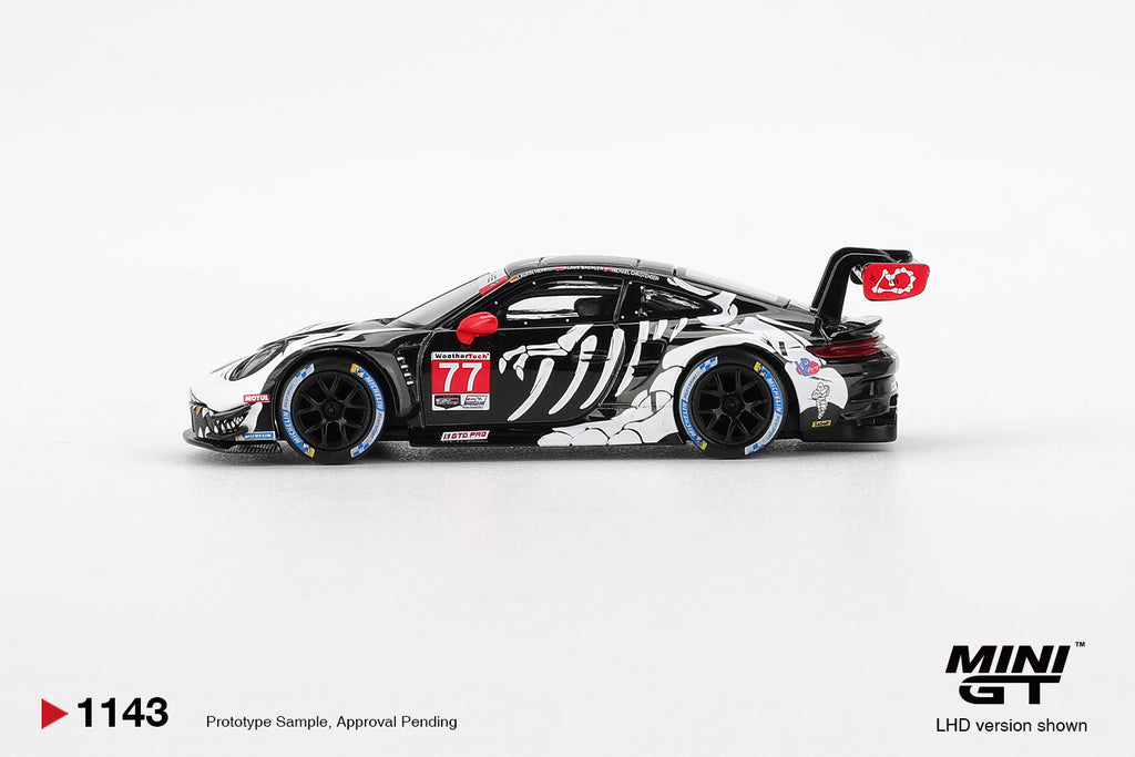 MINI GT Porsche 911 GT3 R #77 AO Racing 2025 IMSA Petit Le Mans