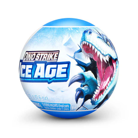 Zuru 5 Surprise Dino Strike Ice Age | Mystery Capsule with Buildable Dinosaur or Vehicle, Weapon & Slime