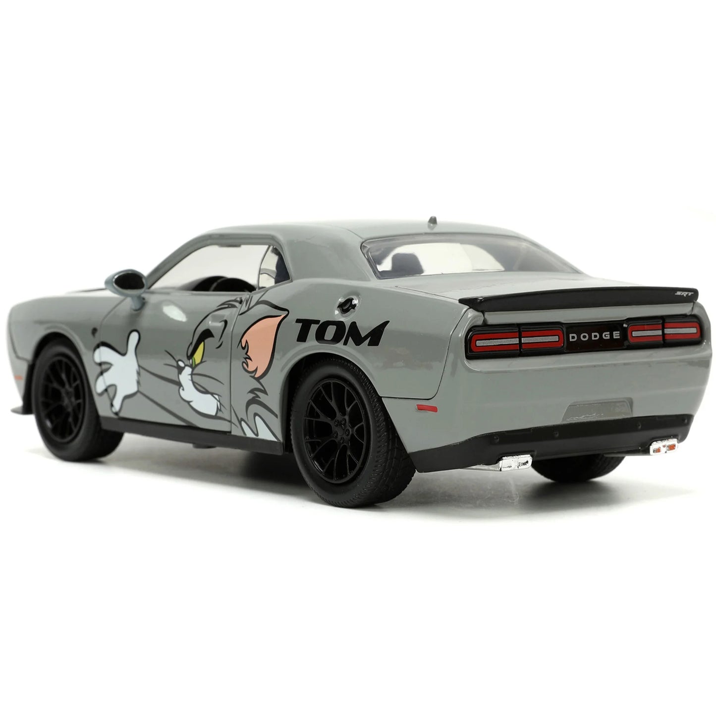 Jada Toys - 1:24 Tom And Jerry Hollywood Rides '15 Dodge Challenger Hellcat with Jerry Fig, 6 of 7    Jada Toys Jada Toys - 1:24 Tom And Jerry Hollywood Rides '15 Dodge Challenger Hellcat with Jerry Fig