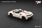 TPC FERRARI 488 PISTA SPIDER NOVITEC PEARL WHITE 1/64 DIECAST CAR MODEL