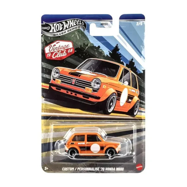 Hot Wheels Silver Series Vintage Custom 70 Honda N600 1:64 Scale ( Imported )