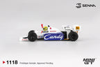 MINI GT Toleman TG184 #19 Ayrton Senna 1984 Monaco Grand Prix 2nd Place