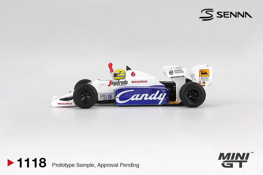 MINI GT Toleman TG184 #19 Ayrton Senna 1984 Monaco Grand Prix 2nd Place