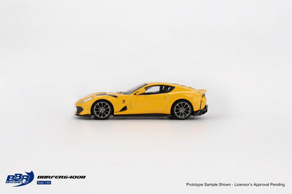 BBR MODELS FERRARI 812 COMPETITIZONE GIALLO MODENA 1:64 SCALE MODEL
