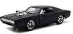 Jada Toys Fast and Furious Matte Black 1970 Dodge Charger (Street) Diecast Car