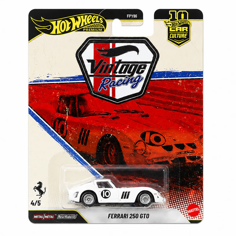 Hot Wheels Premium Vintage Racing Ferrari 250 GTO