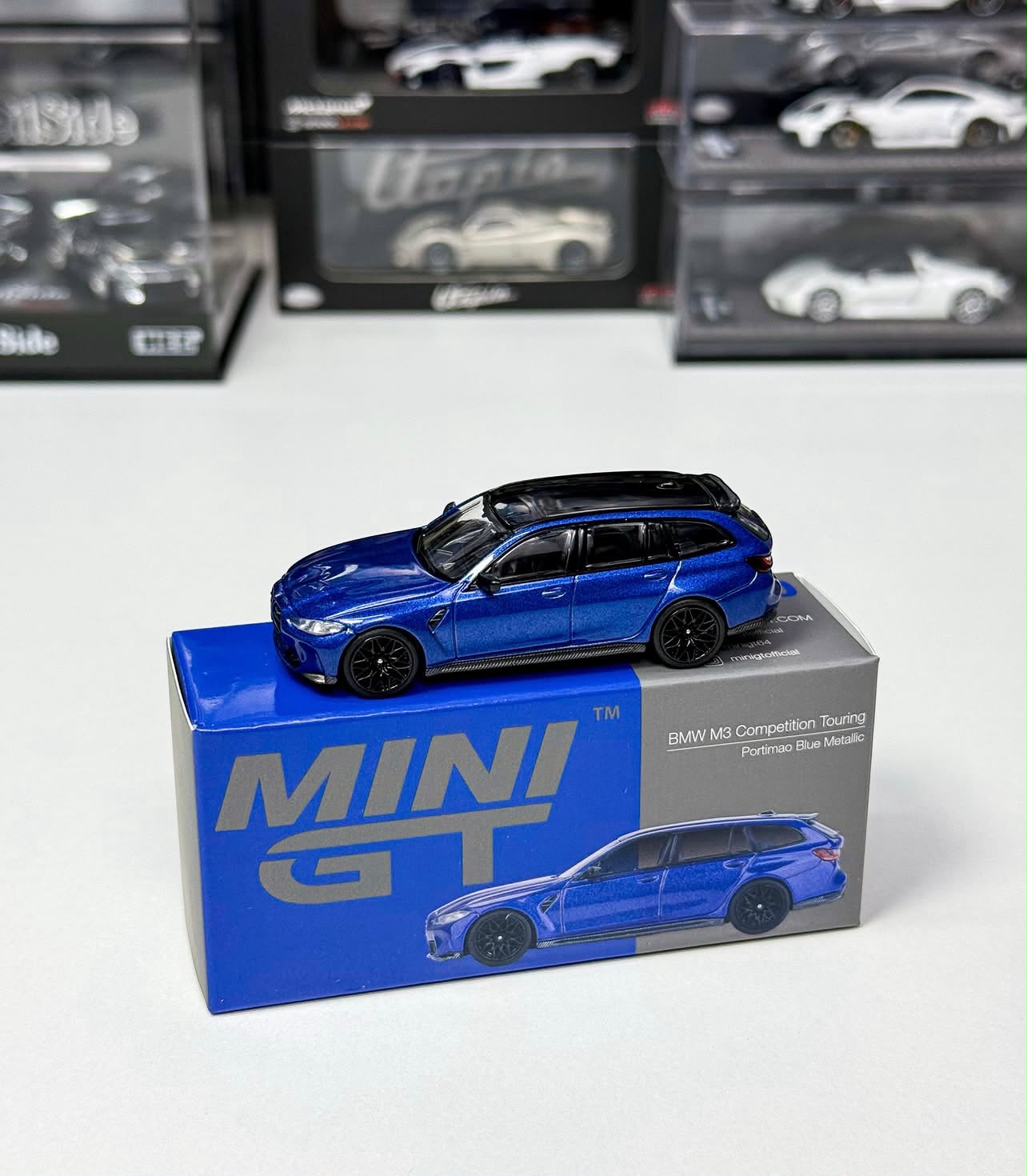 MINI GT BMW M3 Competition Touring Portimao Blue Metallic