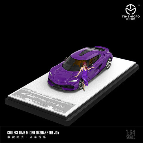 TIMEMICRO 1/64 Scale Koenigsegg Gemera With Figure