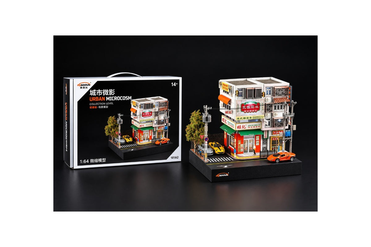 Urban Microcosm 1:64 Scale Hong Kong Style Wangji BBQ Restaurant Diorama