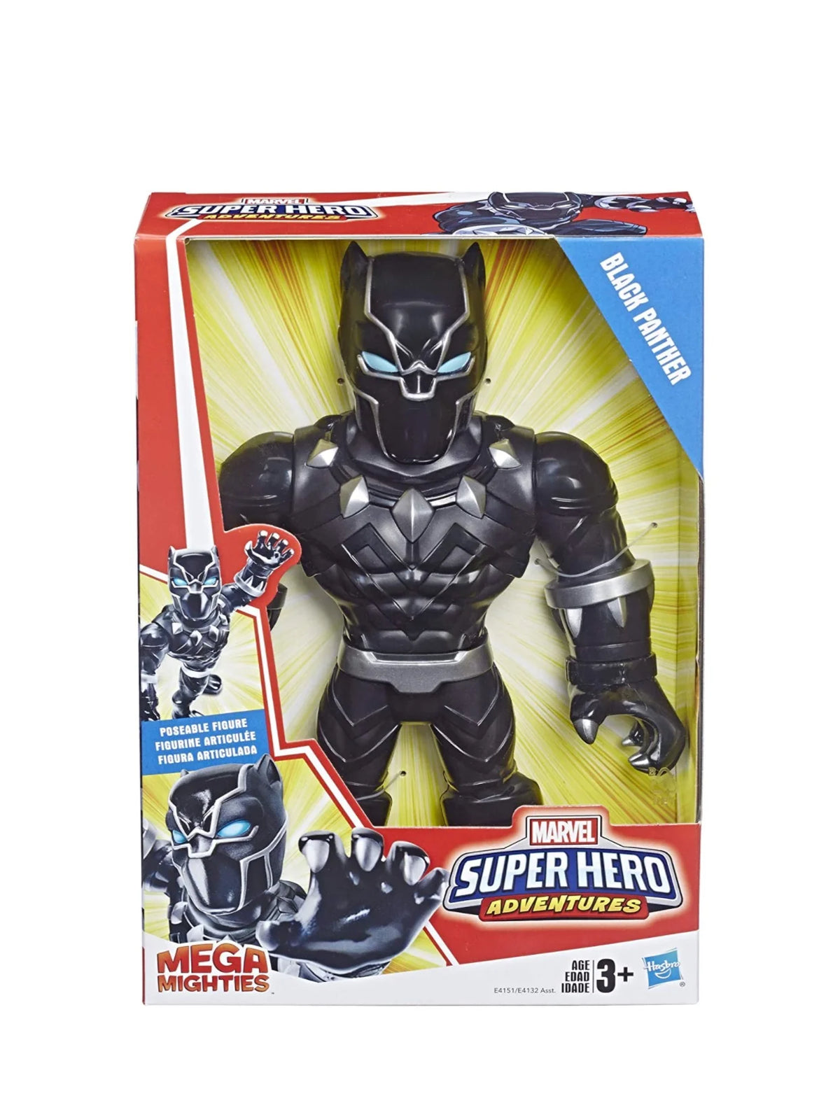 Avengers Actiefiguur Figurine Hulk 25 Cm Playskool Heroes Marvel Mega Mighties - Articulée - Jouet Enfant 3 Ans