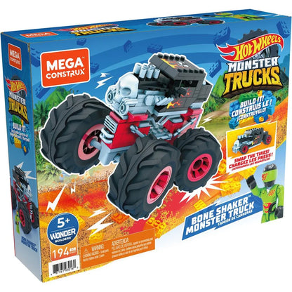 Mega Construx Hot Wheels Bone Shaker Buildable Monster Truck