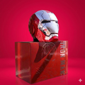 Iron Man Mark 5 Wearable Electronic Helmet 1:1 With Voice Remote and Touch Controls Red Color