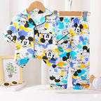 Vibrant Disney Splash Art Kids Pajama Set