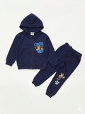 Paw Patrol "Chase" Kids Navy Blue Full-Zip Hooded Tracksuit Set