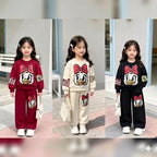 Girls Daisy Duck Fleece Long Sleeve Sweatshirt and Sweatpants Set