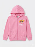 Paw Patrol "Skye" Girls Pink Zip-Up Graphic Hoodie