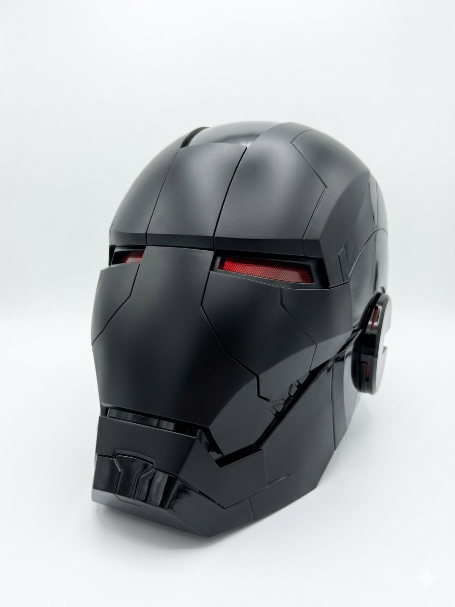 lron Man MK5 Helmet 1:1 With Voice Remote and Touch Controls Black Color