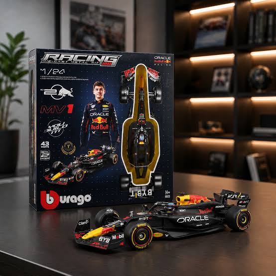 BBurago: Model Kit Red Bull RB20 2024 #1 Max Verstappen – 1:24 scale
