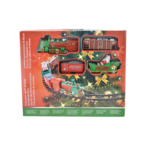 Christmas Claus Sleigh Train Electric Xmas Rail Train Toys