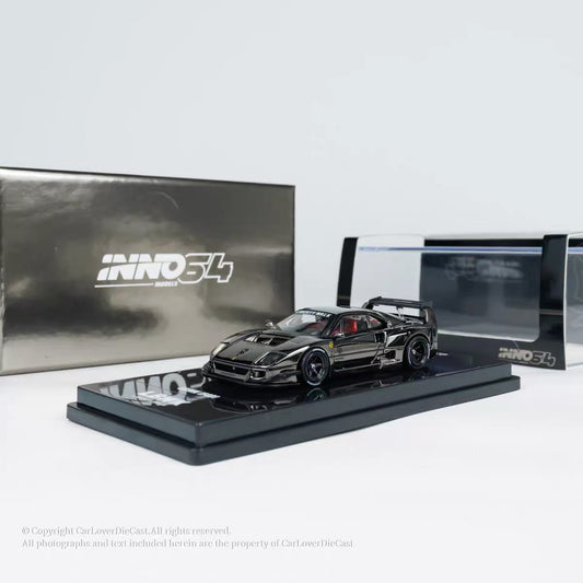 INNO64 1:64 LBWK Ferrari F40 black Chrome