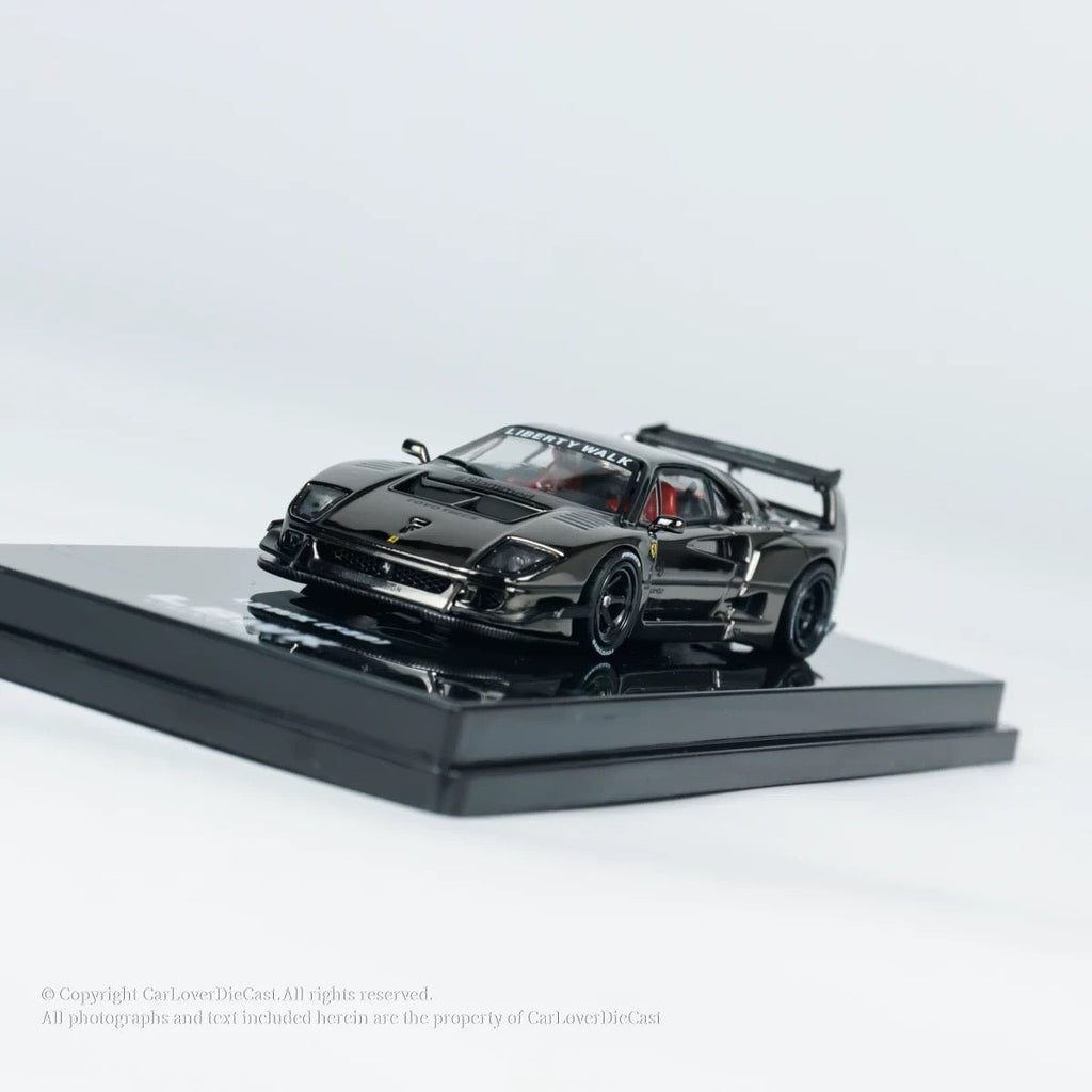 INNO64 1:64 LBWK Ferrari F40 black Chrome
