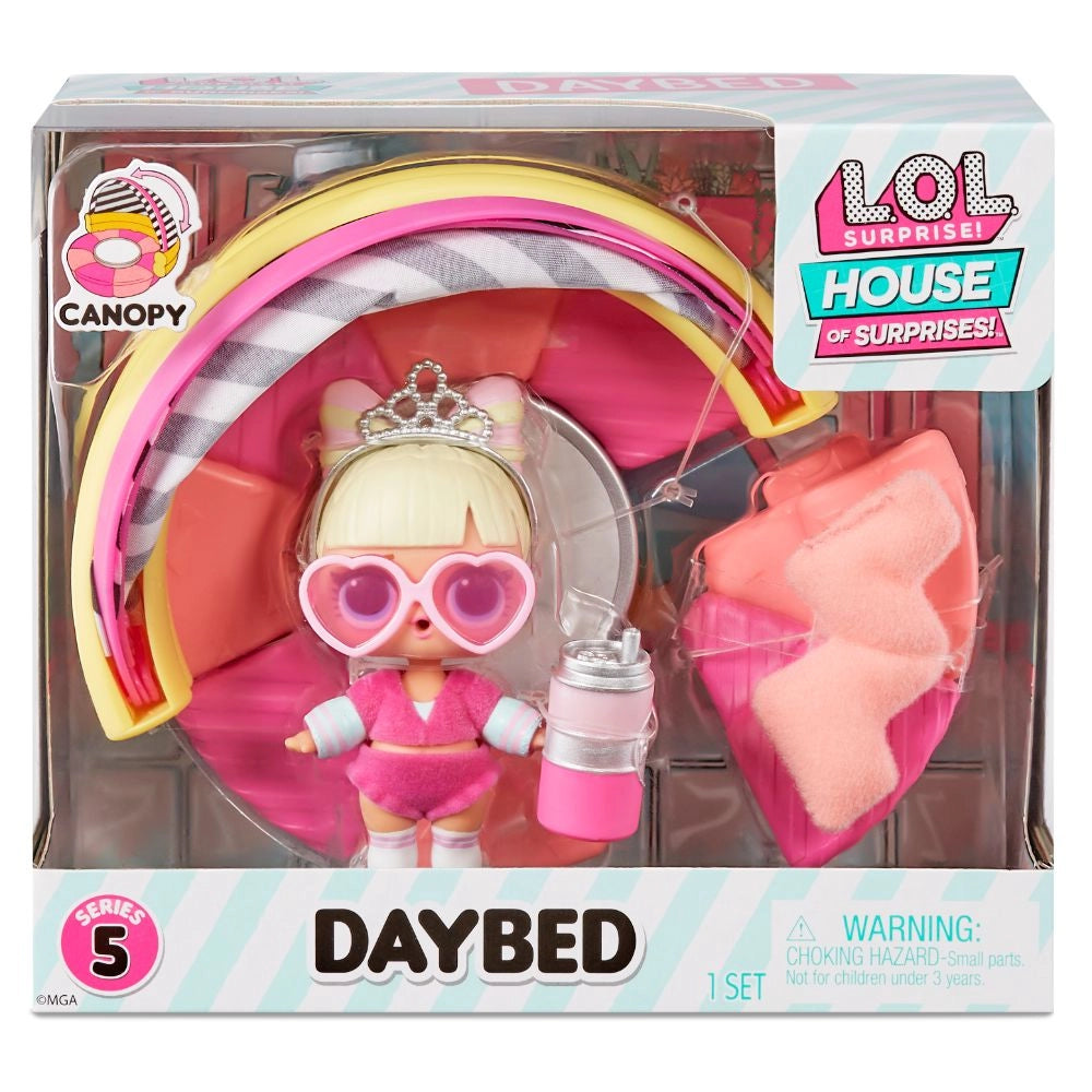 LOL Surprise House Of Surprises Daybed Playset with Doll