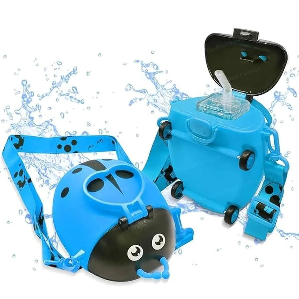 Ladybug Shape Cute Kids Water Bottle with Sipper Lid
