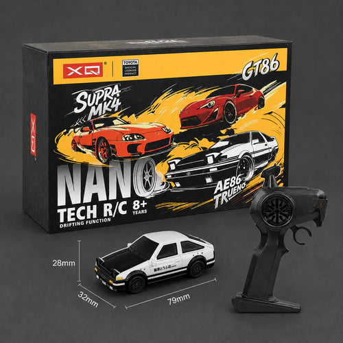 XQ Nano Tech 1:64 Toyota AE86 Trueno mini RC drift car with remote controller and retail box Cocoland Toys