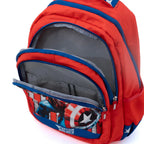 Novex Snug-On Captain America Printed Boy Kids School Bag for 4 - 6th Class - 17 Inch