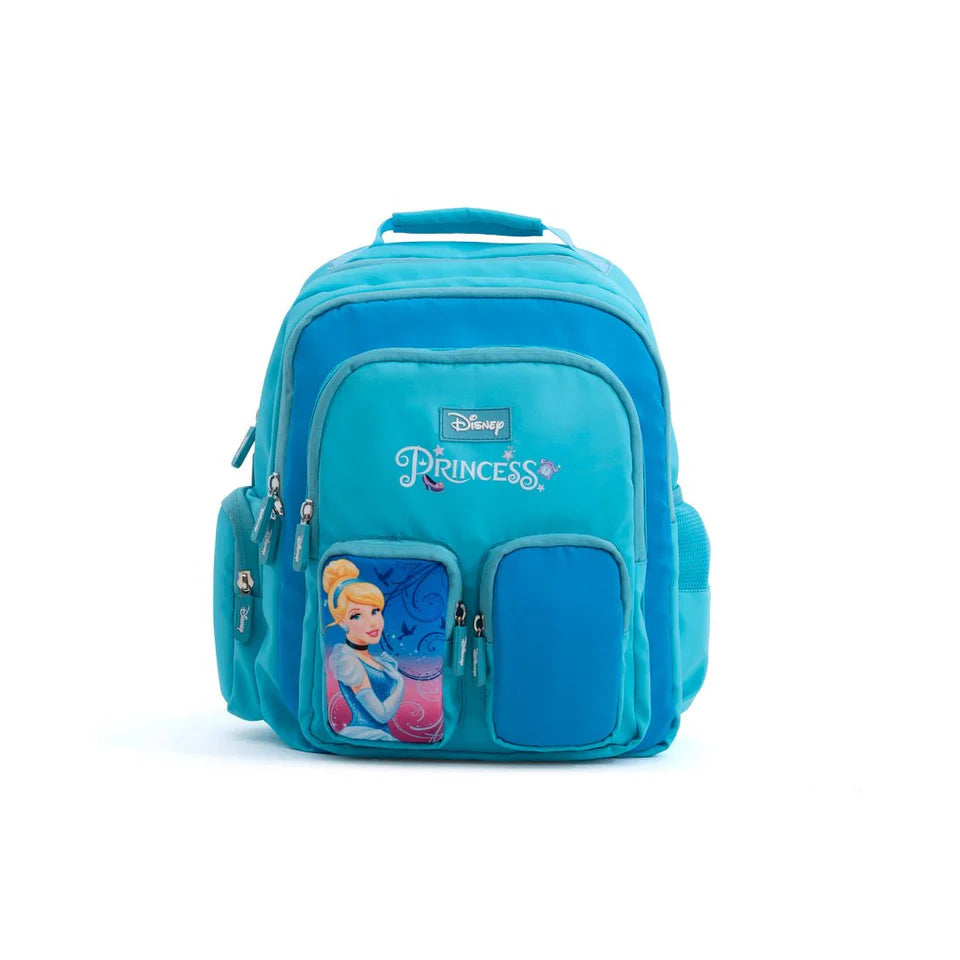 Novex Snug-On Princess Printed Girl Kids School Bag for Nursery to 3rd Class - 15 Inch