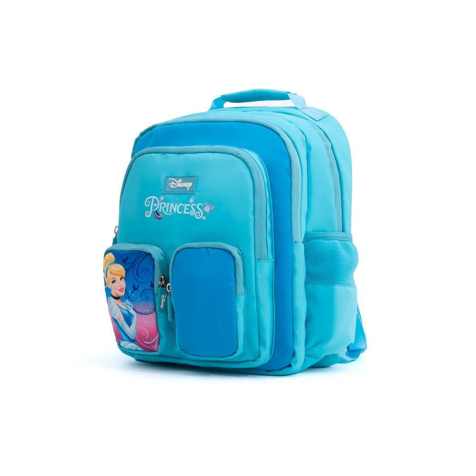 Novex Snug-On Princess Printed Girl Kids School Bag for Nursery to 3rd Class - 15 Inch