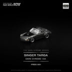 POPRACE SINGER TARGA - DARK CHROME 1:64 SCALE
