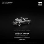 POPRACE SINGER TARGA - DARK CHROME 1:64 SCALE