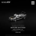 POPRACE SKYLINE GT-R R33 - DARK CHROME 1:64 SCALE