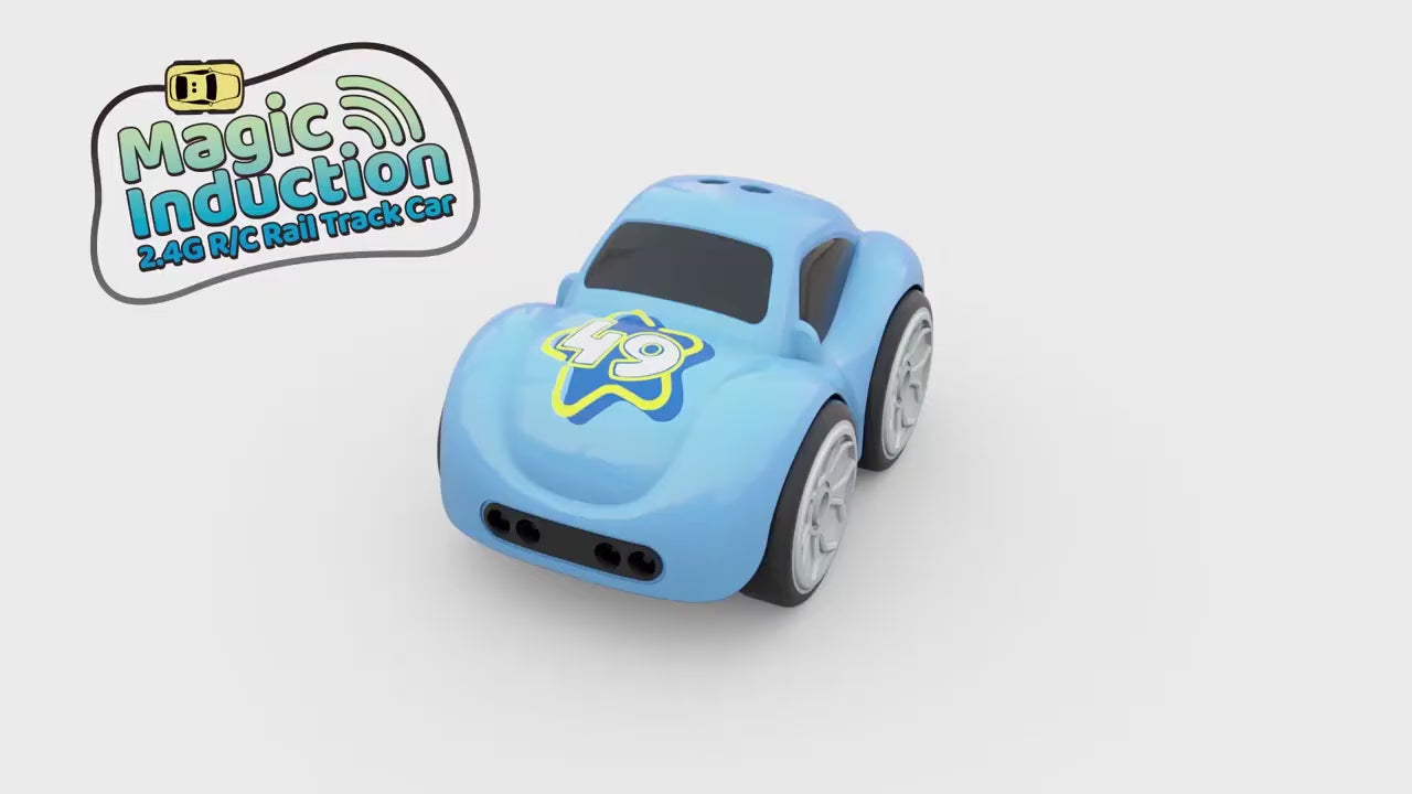 Blue Magic Induction RC cartoon car demonstrating gesture sensing movement Cocoland Toys